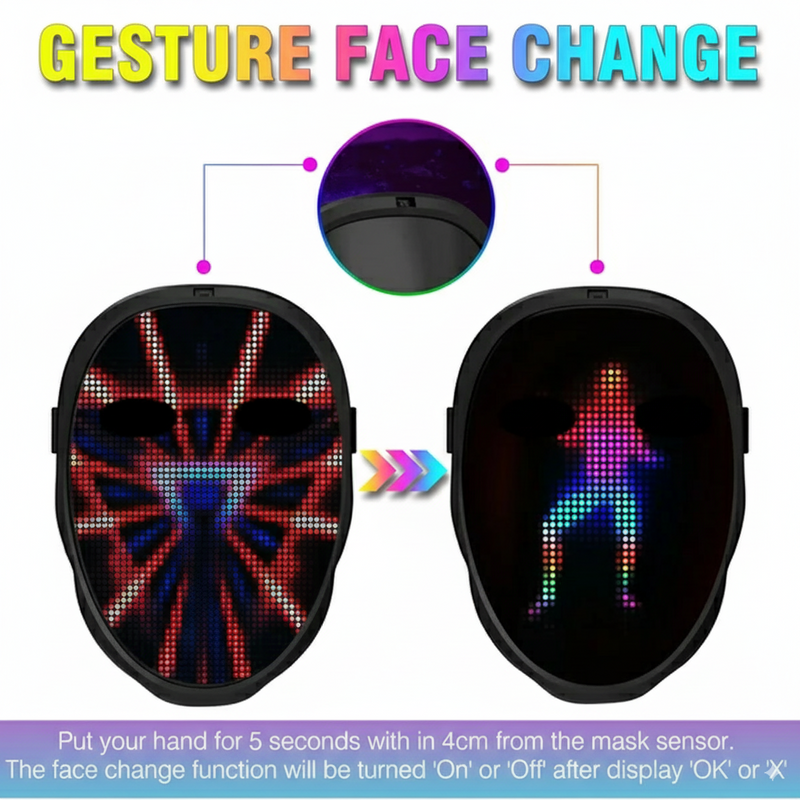 Party LED Light UP Mask