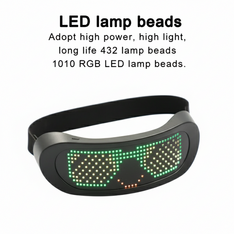 Full-Color LED Glasses Bluetooth