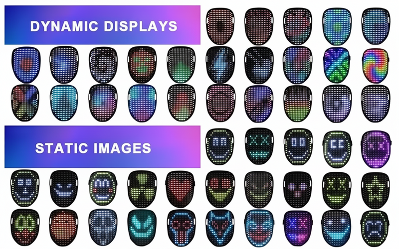 LED Mask with Gesture