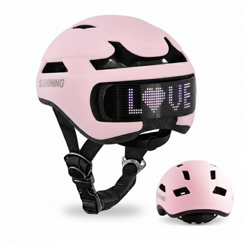 LED Bike Helmet with LED Display