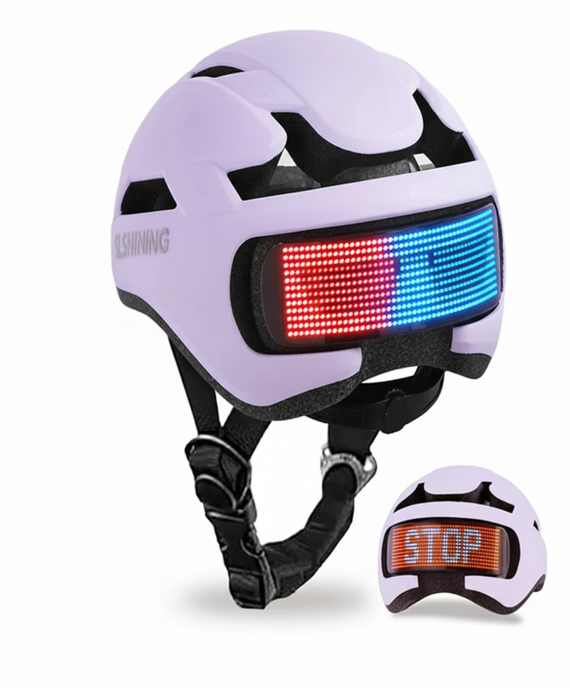 LED Bike Helmet with LED Display