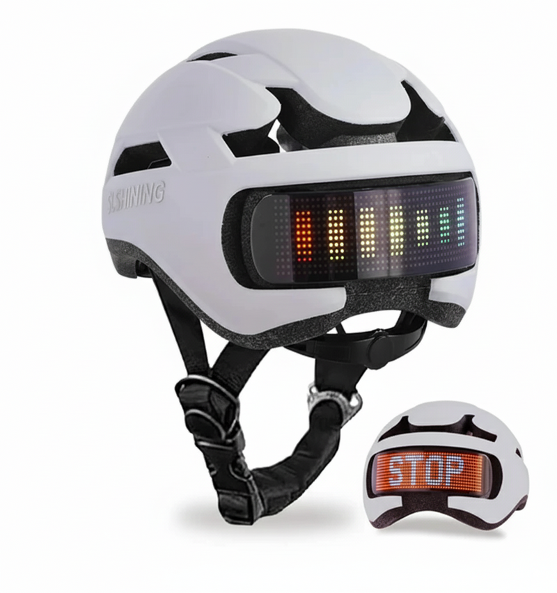 LED Bike Helmet with LED Display
