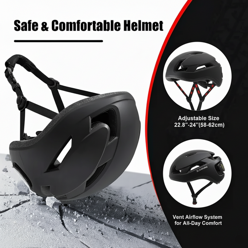 LED Bike Helmet with LED Display